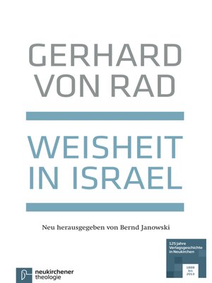 cover image of Weisheit in Israel